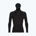 Herren Icebreaker Merino LS Rollkragen Thermo-T-Shirt schwarz IB0A56KO0011 6