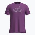 Trekking Shirt Herren icebreaker Merino 125 Cool-Lite Sphere Tee Across The Peaks passion