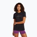 Damen-Trekkingshirt icebreaker Merino 150 Tech Lite SS Tee Sparkling Stars black