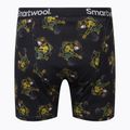 Herren Smartwool Merino Print Boxershorts Boxed Thermo Boxershorts schwarz und gelb 15151 2