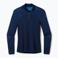 Herren Smartwool Intraknit Merino 200 1/4 Zip thermische T-Shirt navy blau 16260