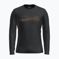 Icebreaker 200 Oasis Crewe Ski Stripes Herren Thermo-Sweatshirt schwarz 6