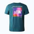 Herren-Trekking-T-Shirt The North Face Foundation Grafik blau NF0A55EFEFS1 2