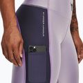 Damen-Trainingsleggings Under Armour Project Rock HG Ankle purple luxe 4