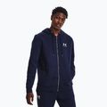 Herren-Sweatshirt Under Armour Essential Fleece FZ Hood midnight navy/white