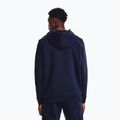 Herren-Sweatshirt Under Armour Essential Fleece FZ Hood midnight navy/white 3
