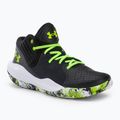 Under Armour Jet '21 Herren Basketball Schuhe schwarz und weiß 3024260