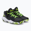 Under Armour Jet '21 Herren Basketball Schuhe schwarz und weiß 3024260 4