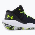 Under Armour Jet '21 Herren Basketball Schuhe schwarz und weiß 3024260 9