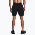 Herren Under Armour Peak Woven 2in1 Shorts schwarz/schwarz 3