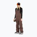 Damen Snowboardhose Volcom Creston 3D Stretch Bib Overall mahagoni