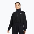 Damen-Sweatshirt Nike Sportswear Phoenix Fleece 1/2 Zip Cropped black/sail