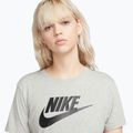 Damen Nike Sportswear Club Essentials Logo dunkelgrau heather/schwarz T-shirt 4