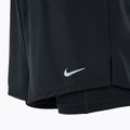 Nike One Dri-FIT 2IN1 Laufshorts für Damen schwarz / silber reflektierend 3