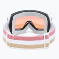 Skibrille Damen Giro Ella white lx stripe/pink/infrared 3