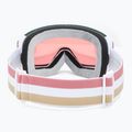 Skibrille Damen Giro Ella white lx stripe/Rosa gold/infrared 4