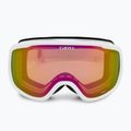 Skibrille Damen Giro Moxie white & grey chute/ amber pink/ yellow 3
