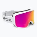 Skibrille Giro Method white stacked/vivid pink/vivid infrared 2