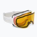 Damen-Skibrille Giro Moxie white stacked/amber pink/yellow