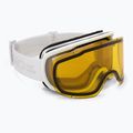 Damen-Skibrille Giro Moxie white stacked/amber gold/yellow