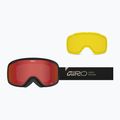 Skibrille Giro Roam black stone stacked/amber scarlet/yellow 7