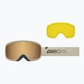 Skibrille Giro Roam stone stacked/amber gold/yellow 7