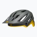 Fahrradhelm Bell 4Forty glänzend grau/gelb