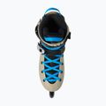 K2 Surge 84 khaki/blaue Rollerskates 5