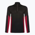 Herren Smartwool Merino Sport LS 1/4 Zip Thermo-T-Shirt schwarz 11538