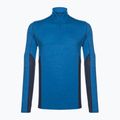 Herren Smartwool Merino Sport LS 1/4 Zip Thermo-T-Shirt blau 11538