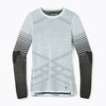 Damen-Thermoaktivshirt Smartwool Intraknit Thermal Merino Base Layer Pattern Crew aqua