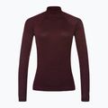 Damen-Thermoaktivshirt Smartwool Thermal Merino Rib Turtleneck black cherry heather