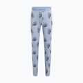 Thermohose für Kinder icebreaker Merino 200 Oasis Bear Tour zinc blue/aop