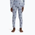 Thermohose für Kinder icebreaker Merino 200 Oasis Bear Tour zinc blue/aop 7