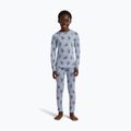 Thermohose für Kinder icebreaker Merino 200 Oasis Bear Tour zinc blue/aop 8