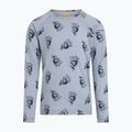 Kinder Funktionssweatshirt Icebreaker Merino 200 Oasis Crewe Bear Tour Zinc Blue/Aop