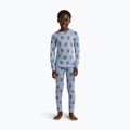 Kinder Funktionssweatshirt Icebreaker Merino 200 Oasis Crewe Bear Tour Zinc Blue/Aop 9
