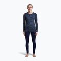 Damen-Longsleeve icebreaker Merino 200 Oasis Crewe Moss Bloom navy/dawn/aop 2