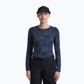 Damen-Longsleeve icebreaker Merino 200 Oasis Crewe Moss Bloom navy/dawn/aop 5