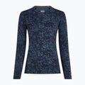 Damen-Longsleeve icebreaker Merino 200 Oasis Crewe Moss Bloom navy/dawn/aop 7