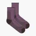 Damensocken Icebreaker Merino Hike+ Ultralight Quarter grey plum/bittersweet
