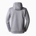 Herren The North Face Reaxion Fleece P/O Hoodie tnf hellgrau heather/ asphaltgrau 5