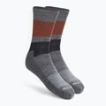 Smartwool Everyday Blocked Stripe Crew grau Trekkingsocken SW001940052