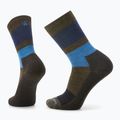 Smartwool Everyday Blocked Stripe Crew grün-blaue Trekkingsocken SW001940D11 4