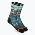 Damen-Trekkingsocken Smartwool Hike Light Cushion Icy Range Print Crew farbig 01988
