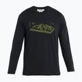 Herren Thermoaktivshirt icebreaker Merino 150 Tech Lite II Tee Alps 3D schwarz 5