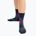 Icebreaker Damen-Trekkingsocken Lifestyle Fine Gauge Crew Dashes midnight navy/kyanite