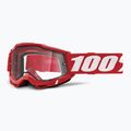 100% Accuri 2 Enduro MTB-Radbrille neon/rot/klar 5