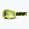 100% Strata 2 fluo gelb/klar Fahrradbrille
