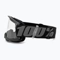 Kinderfahrradbrille 100% Strata 2 Junior 50031-00001 schwarz/klar 4